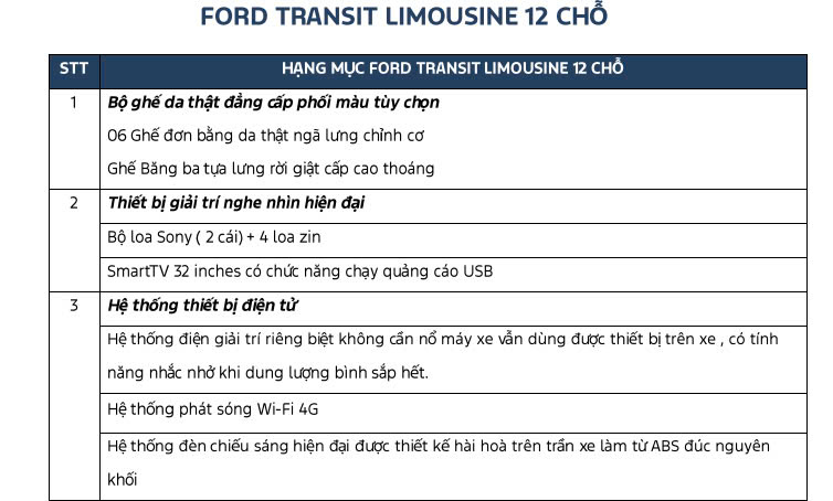 Transit Limousine