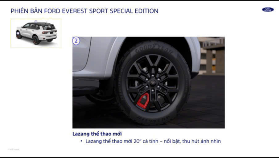 Mâm xe Everest Sport Edition